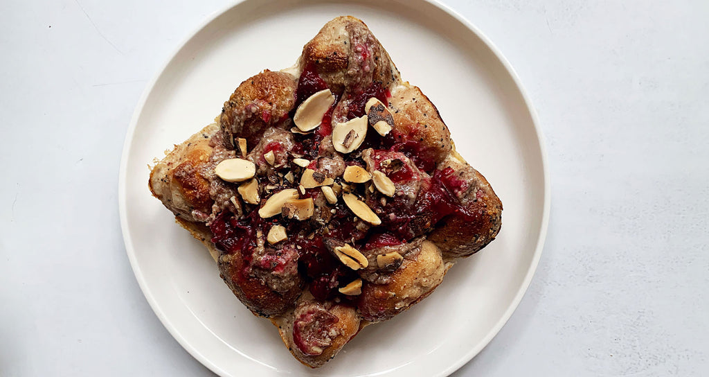 Almond Cranberry Monkey Bread | Vegan, Gluten-Free
