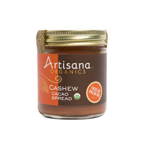 Artisana Cashew Cacao Spread - Free of Palm Oil, 8oz jar