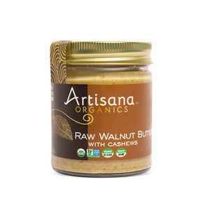 Artisana Raw Walnut Butter with Cashews 8oz jar
